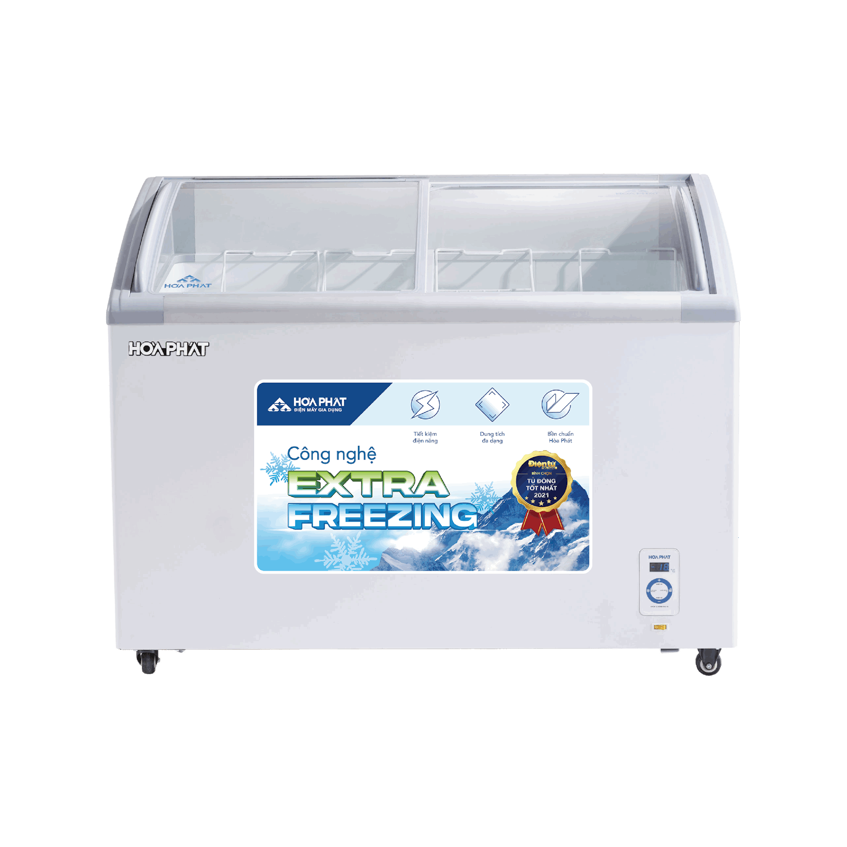 Tủ bảo quản kính cong Hòa Phát 1 ngăn 280L HPF- AD6280.C1